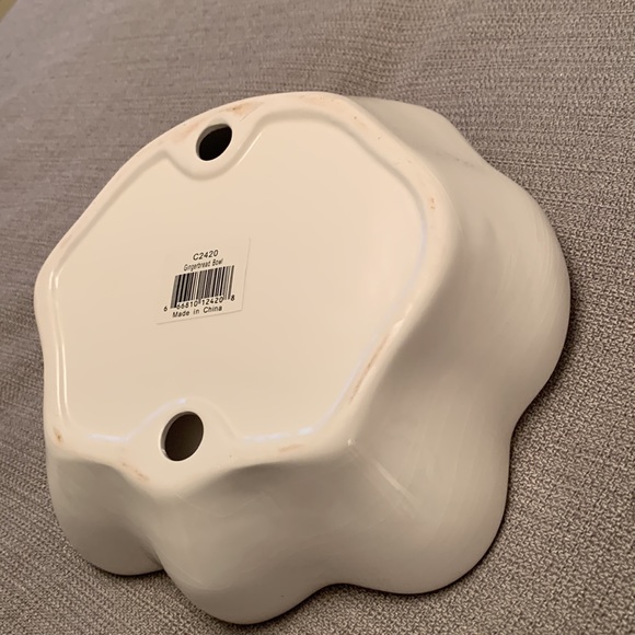 Gingerbread Bowl Cookie or Candy Dish Christmas - Picture 4 of 10